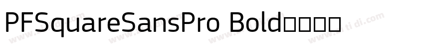 PFSquareSansPro Bold字体转换